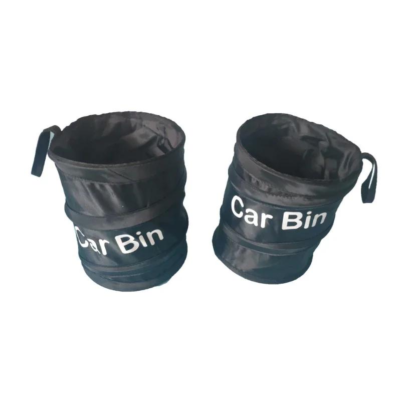 Collapsible Black Car Trash Can Pack Trash Bag Rubbish Waste Bin for Little Leak Proof Car Cooler Bag Garbage Bag Wastebasket