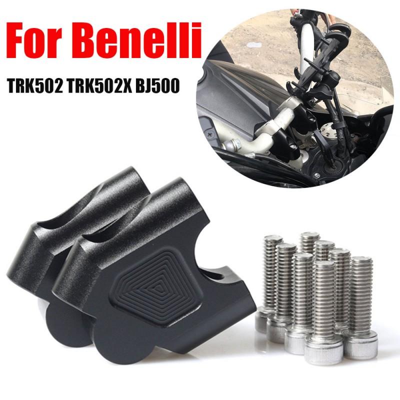 Motorcycle Handlebar Risers Benelli TRK502 TRK502X Leoncino 500 X Upgrade Height Rearward Offset