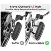 Driver Floorboard Extension Kit Floorboard Motorcycle Driver Extension Kit Footrest Spacer Extender Rustproof Pedal Extension