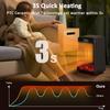 Fan Heater Hot Air Blower 1000W Electric Heating Fans 3D Flame Mini Space Heater Portable Fan Heaters for Home Office Bedroom