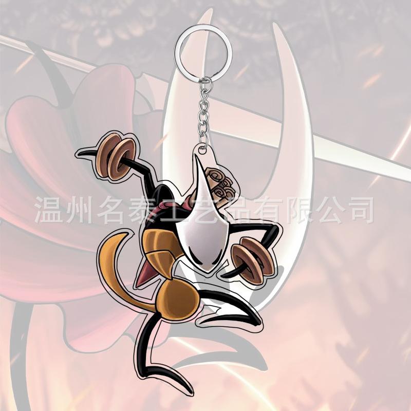 Аниме Hollow Knight Silksong Акриловый брелок Аксессуары Креативные подвески для сумки Подвеска для рюкзака Забавный брелок Подарок для фанатов