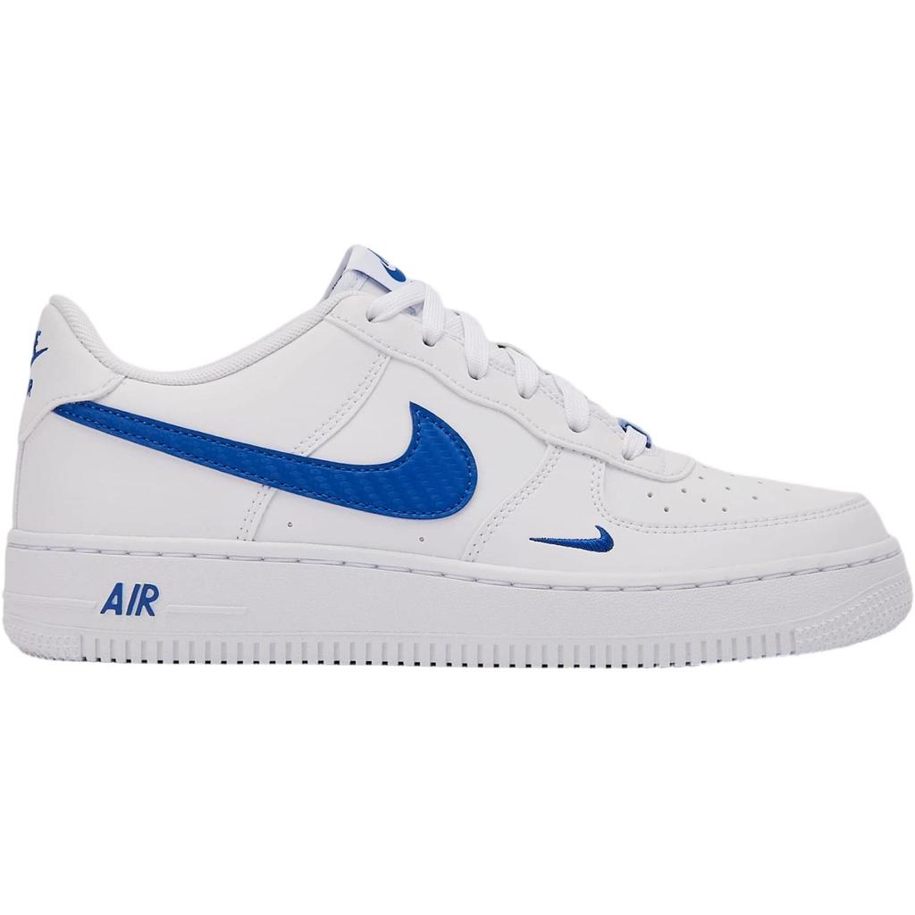 Nike Air Force 1 Comfortable Durable Breathable Wear-Resistant Low-Top Kids Skate Shoes Kids sneaker White Blue IM7662-100