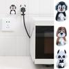 Plastic Cartoon Plug Hanger Wall Mounted Power Cord Plug Bracket Wall Wire Line Hanger  Bathroom