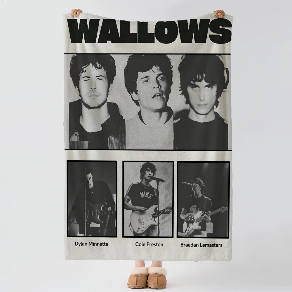 Музыка W-Wallows-s Бросок Толстое Уютное Фланелевое Одеяло, Многоцелевое Использование В Помещении На Улице Ежедневный Сон
