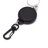 1Pc Retractable Pull Key Chain Reel Id Badge Black Card Holder 60Cm Keyring 60Cm