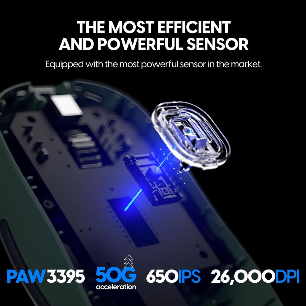 Pulsar Gaming Gears X2A eS Wireless Gaming Mouse Ultra Light 69g Symmetrical 2.4Ghz 1ms 26000 DPI Optical Sensor PAW3395 Domestic Genuine Product