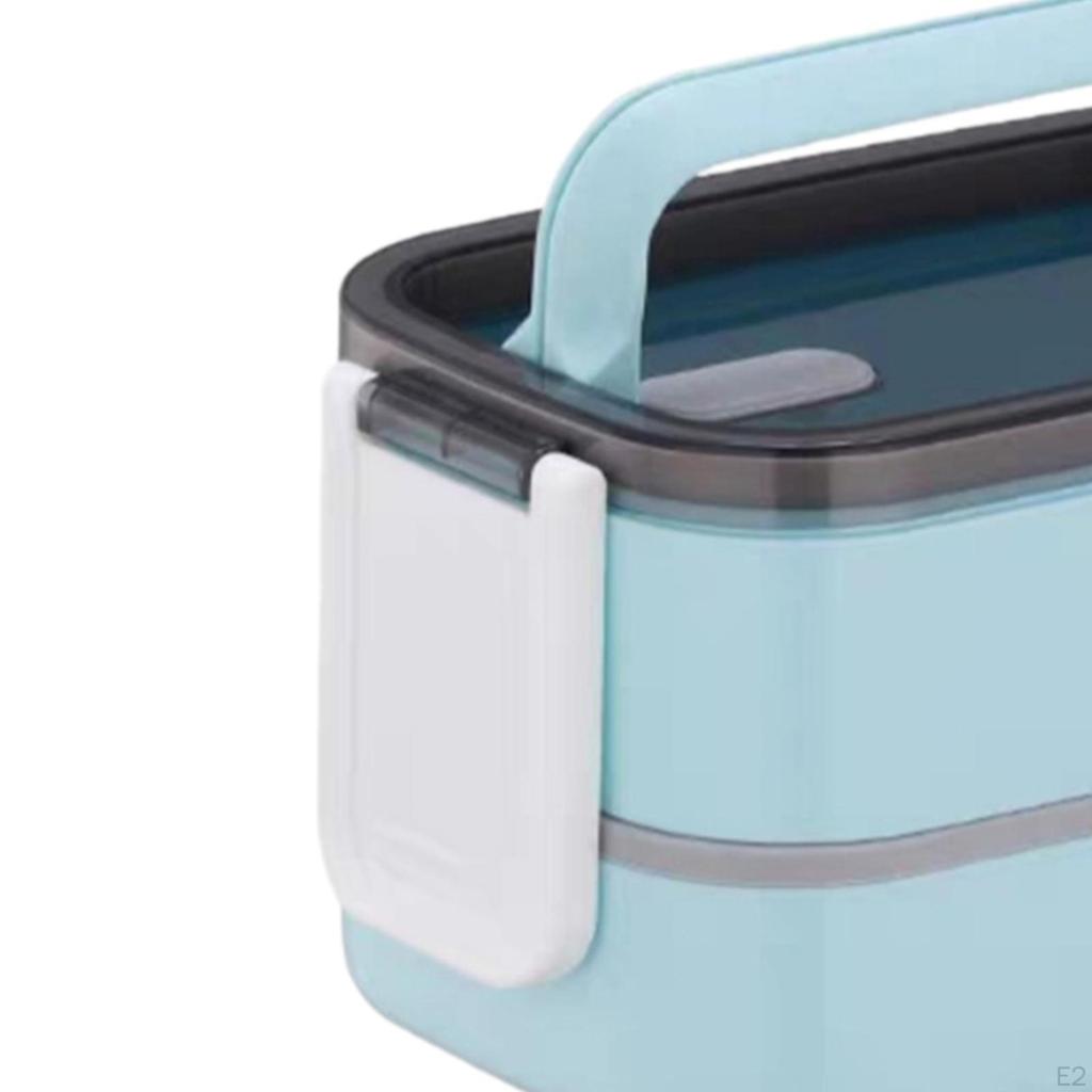 Двухслойный ланч-бокс Bento, герметичный, универсальный с перегородкой для пищевых продуктов для взрослых в кемпинге