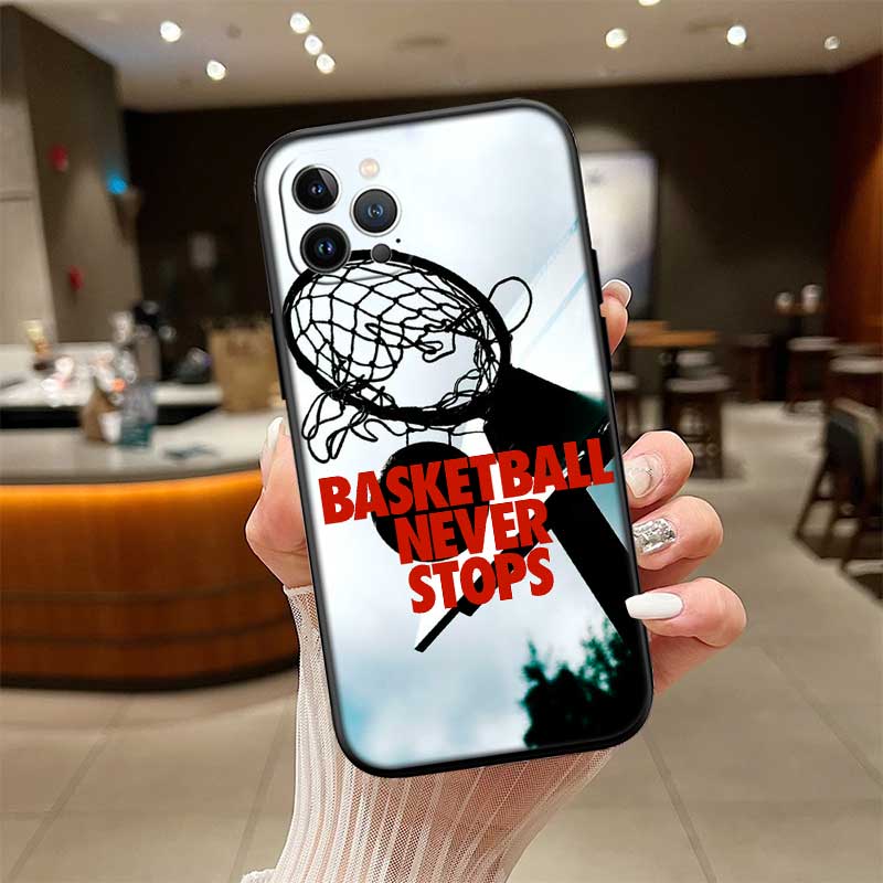 UP13 Basketball Art Shoot New High-End Shell Phone Case for iPhone 16 15 14 13 12 Pro Max Plus Mini