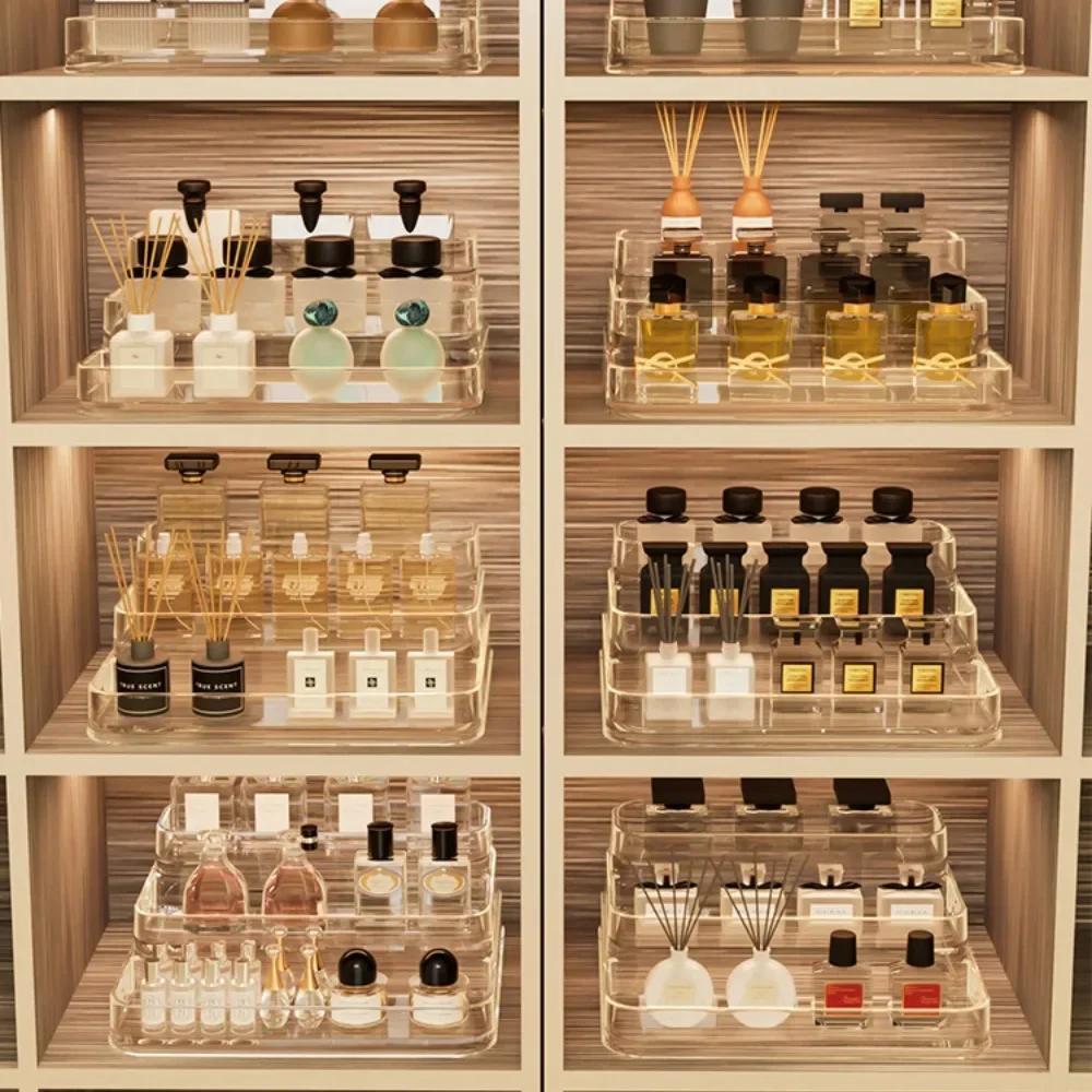 Perfume Storage Rack Transparent Skin Care Product Storage Box Jewelry Display Advanced Transparent Multi-layer Storage Box