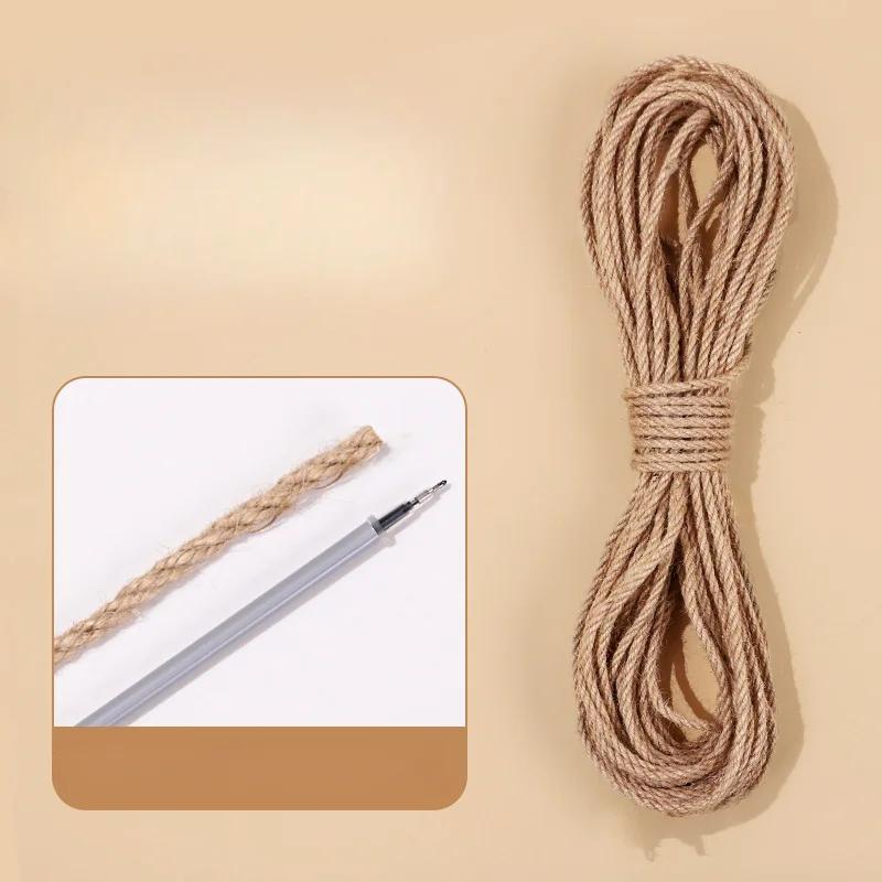 Когтеточка для кошки Сизалевая веревка DIY Когтеточка для кошки из сизаля Веревка для кошачьих когтеточек Защитная мебель для дерева Когтеточка для кошачьих когтеточек