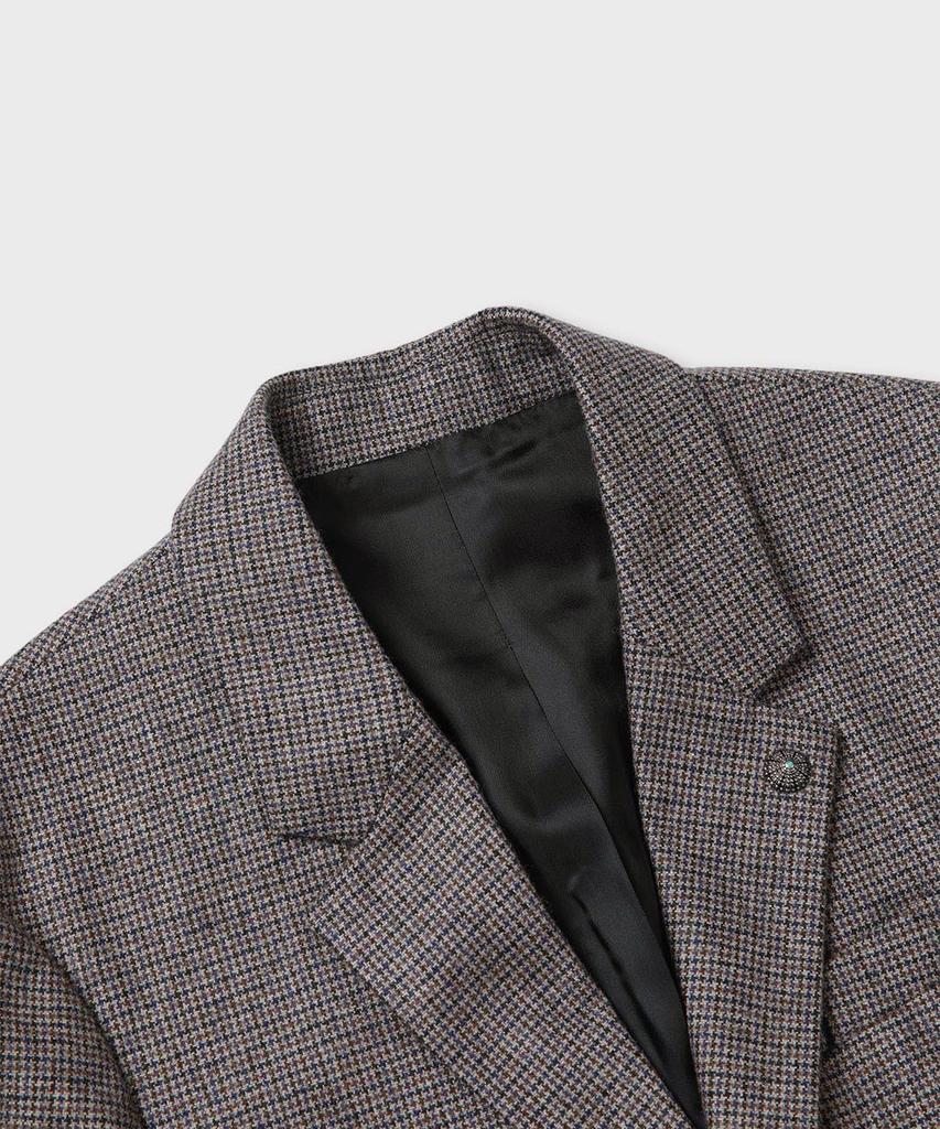 Panicale Check Wool Blend Jacket [Brown]