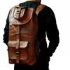 Genuine Leather Large 22" Backpack Goat Hide Laptop Bag Travel Rucksack Gym Bag