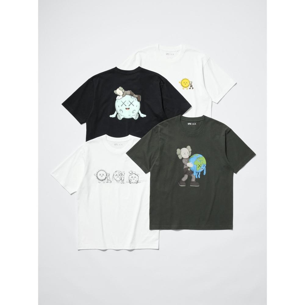 Uniqlo Япония Kaws Вселенная Свободный крой Футболка uT