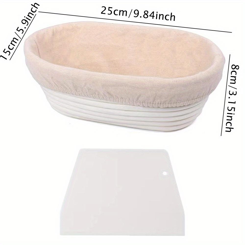 1 комплект, набор корзин для расстойки хлеба, овальная корзина для теста из ротанговой ткани с вкладышем, идеально подходит для профессиональной и домашней выпечки хлеба на закваске,