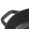 Staub Сотейник Черный Большой Чугунный Эмалированный Горшок Сукияки Совместимый с IH Японская Жаровня "Braiser 26см" [Авторизованный Продукт] 40506-542