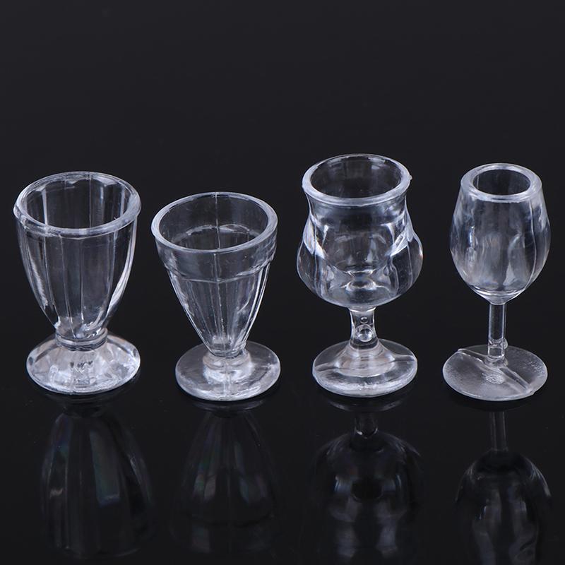 17 шт./компл. 1:12 Миниатюрная прозрачная посуда для кукольного домика Игрушки для самостоятельной кухни