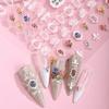 Бантик Фейерверк Наклейки для ногтей Роза Цветок Китайские украшения для ногтей Девочки