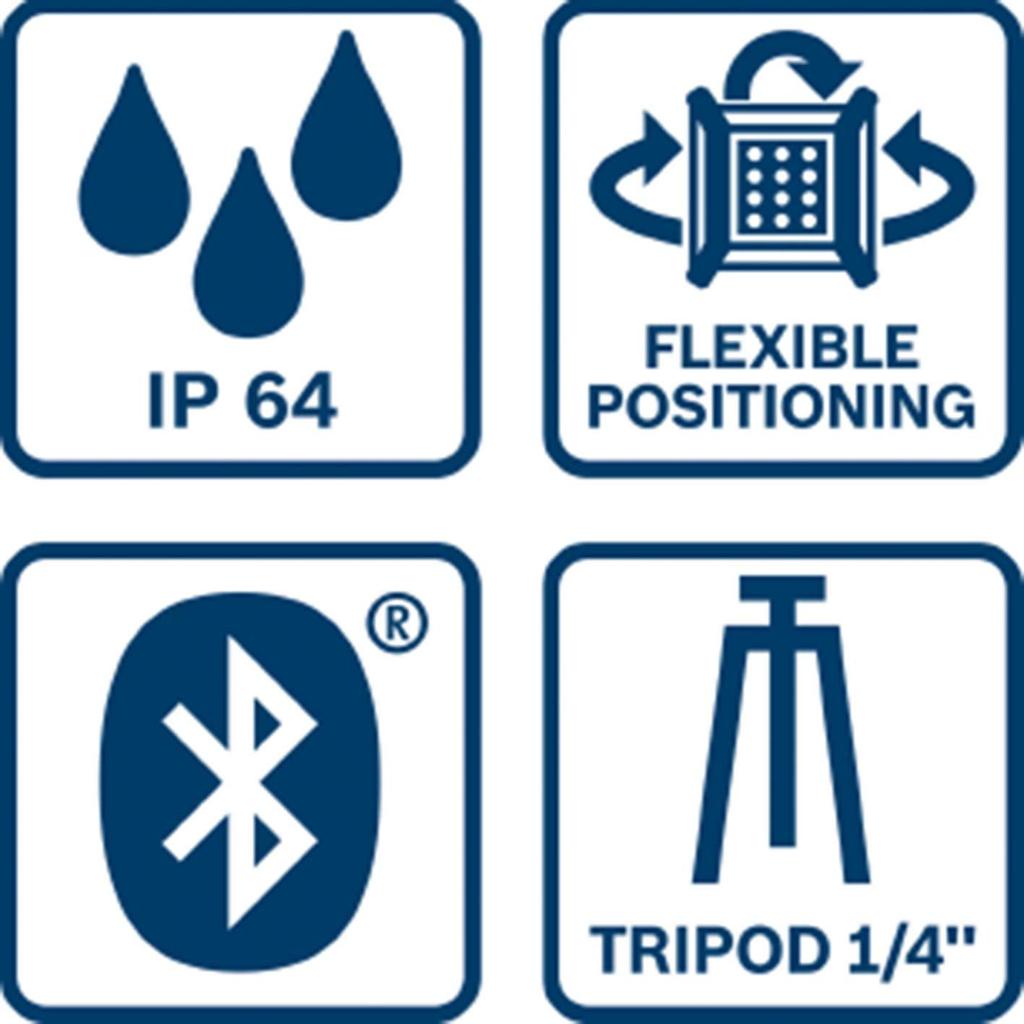 Bosch Professional Беспроводной прожектор Зарядное устройство Продано 14В/18В (Только тело, отдельно) GLI18V-1200C