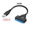 Adaptateur USB 3.0 Vers SATA - GIZMOVINE - 2.5" SSD/HDD - 32CM - Compatible Avec Plusieurs OS