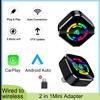 2025 НОВЫЙ Беспроводной адаптер CarPlay Android Auto 2 в 1 Смарт-донгл WIFI Для iPhone Android телефона Для Volvo Benz Mg Kia Chery VW