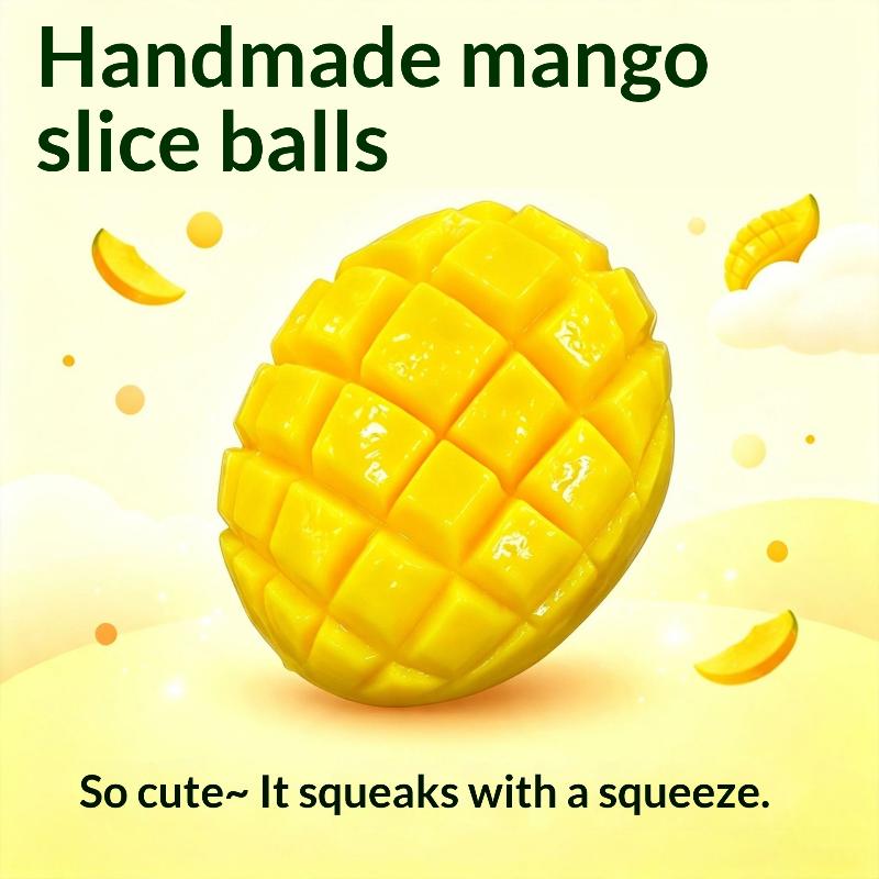 Simulation Crispy Mango Pulp Stress Relief Ball South Korea New Hit Squeeze Fidget Toy