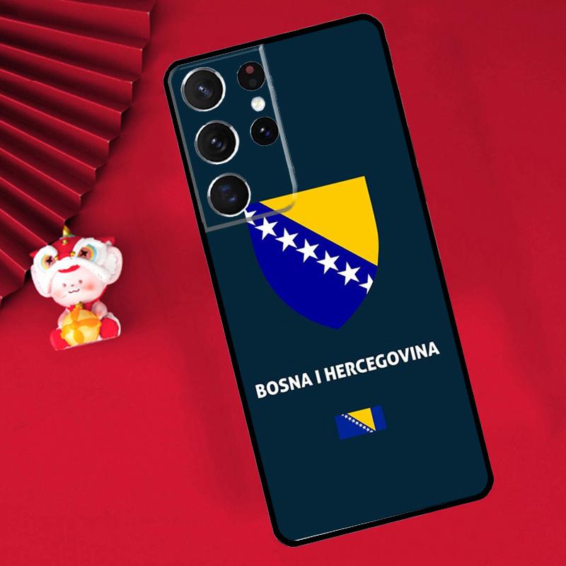 Чехол-кошелек для паспорта Боснии и Герцеговины для Samsung Galaxy S24 Ultra S22 S23 Plus Note 10 Note 20 S8 S9 S10 S20 S21 FE