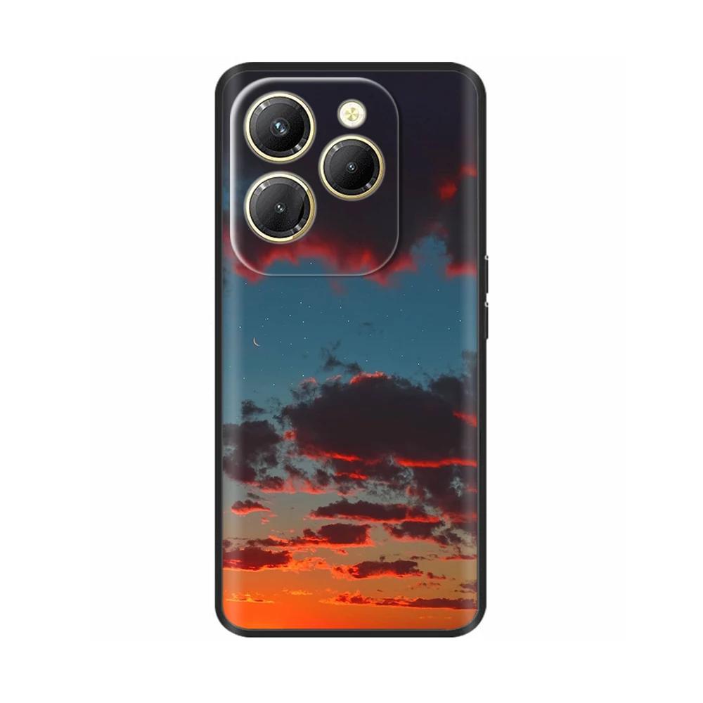 Для чехла Infinix Hot 40 Pro Ударопрочный Силиконовый Мягкий Чехол для Телефона Задняя Крышка для Infinix Hot 40 Pro Hot40 40i Hot40i Чехлы Fundas