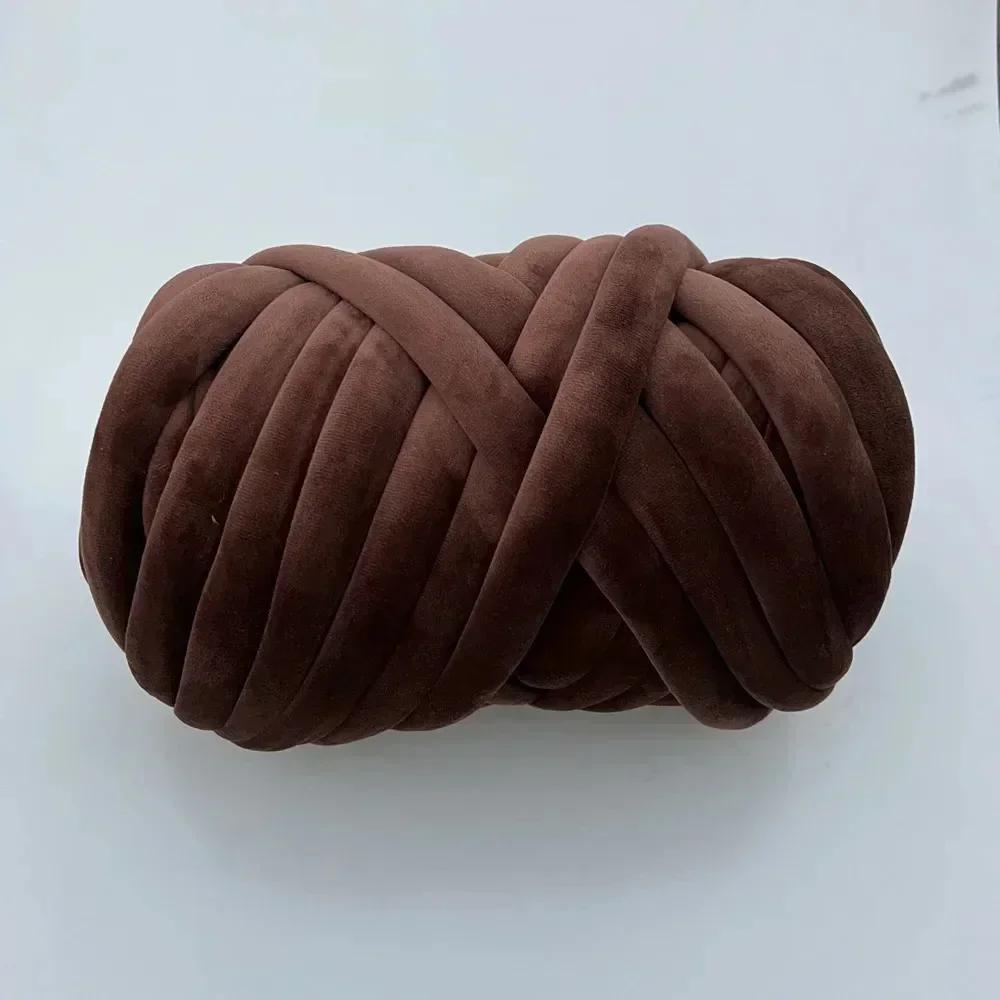 1 кг бархатного наполнителя толстая гигантская пряжа толщиной 3 см ручная работа шерстяное одеяло линия DIY ручная вязка шарф нить крючком одеяло ковры