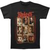 Мужская футболка Slipknot Новые Маски Маленькая Черная