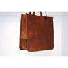 Genuine Brown Leather Women Vintage Looking Tote Shoulder Handmade Purse Bag