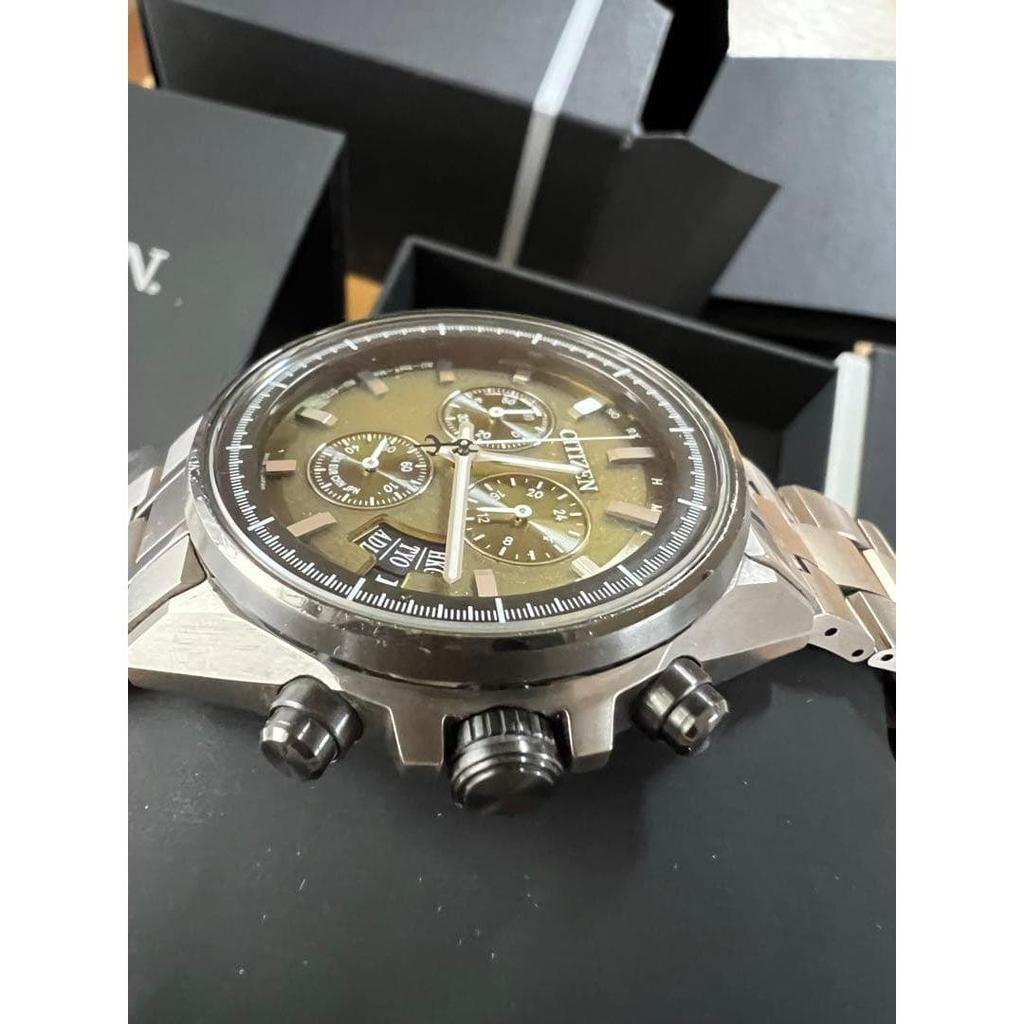 Б/у Citizen H610-T024572 Atessa Мировое время Солнечные радиоуправляемые