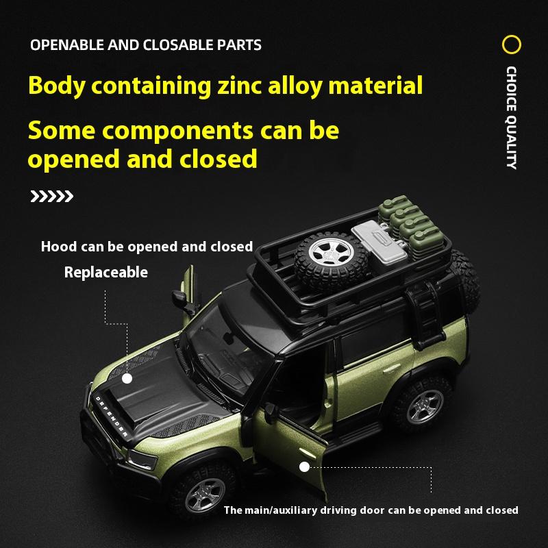 1/43 Scale Land Rover Defender DIY Assembly Alloy Car Model Kit - Detailed Replica for Kids & Collectors - Fun & Educational