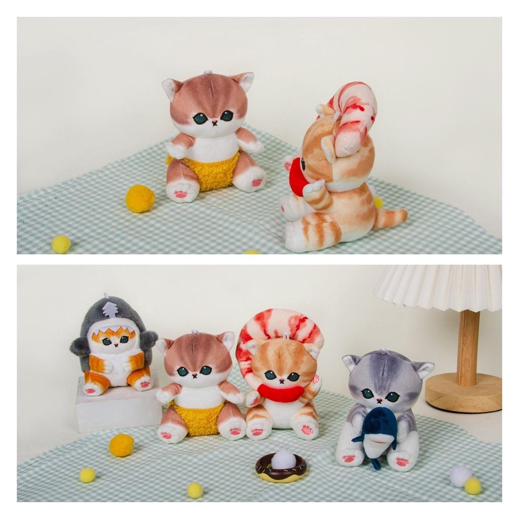 Мофусэнд Акула Кот Креветка Плюшевая Игрушка Подвеска Японская Мультяшная Кукла Украшение для Сумки Подарок