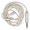Replacement Earphone Cable Silver Plated Copper HiFi 4 Core MMCX To 3.5mm Sound Jack 3.9ft Upgrade H