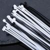 600/100Pcs Self-locking Cable Ties Nylon Wire Cord Bundle Tie Straps Adjustable Fastening Loop for Home Office Cables Zip Ties