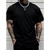 European Size Men'S Trendy Short-Sleeve Print Shirt