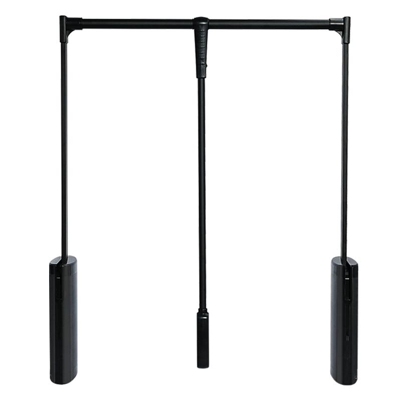 Pull Down Lifting Clothes Rod Retractable Damping Hanger Rail Dual Soft Close System For Wardrobe Walk-in Closet