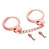 Rose Gold Handcuffs with Skull Keys