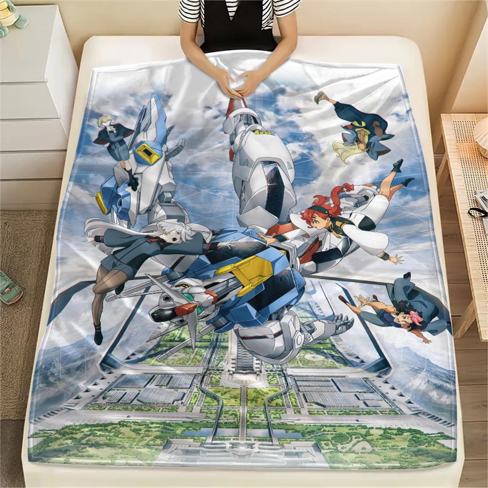 Mobile Suit Gundam Epic Battle Blanket, Warm Throw for Living Room, Great Gift for Gundam Lovers.chl