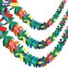 1PC Hawaiian Luau Summer Tiki Bar Tropical Party Decor Tropical Island Beach Supplies Tissue Colour Flower Garland Long Trop