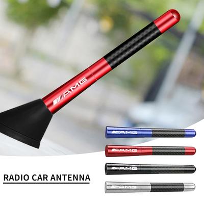 Автомобильная радиоантенна FM/AM Металлическая приемная антенна Автоаксессуары Для Mercedes Benz AMG W212 W205 W246 W177 W176 W213 GLC GLE GLS ML Лазерная лампа с логотипом