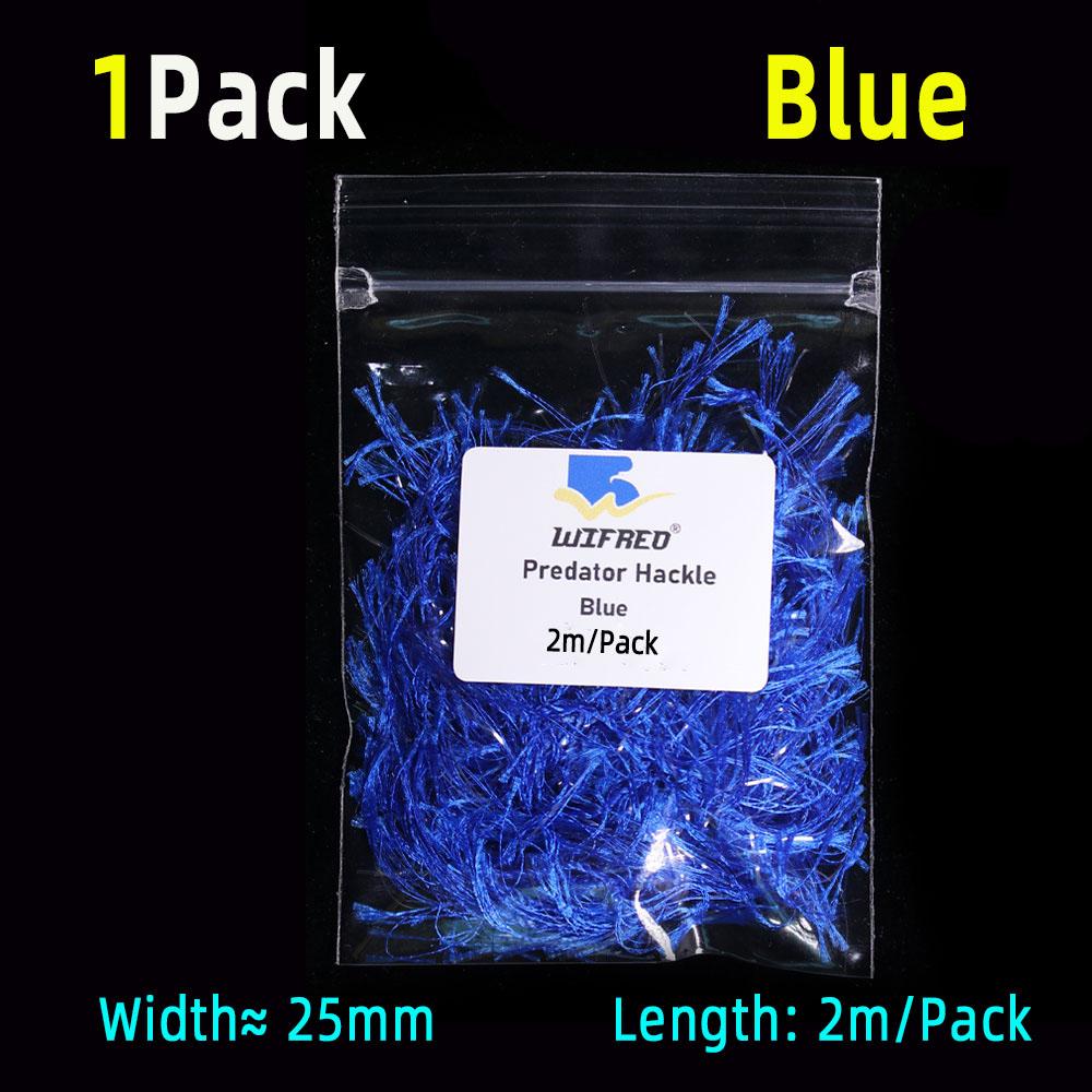 2M/Pack Predator Hackle односторонний синель Predator Hackle материал для вязания мушек для стримеров форель щука маскинги хищники рыболовные приманки