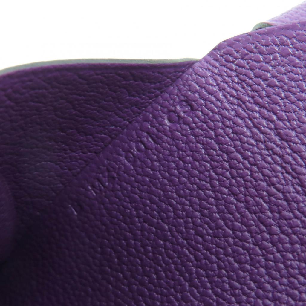 Pristine HERMES Coin case Calvi duo Serie Metal Shave Women Used