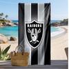 Пляжное полотенце с принтом Las Vegas Raiders Мягкое Портативное Быстросохнущее?Сухое полотенце для бассейна, летнего отпуска, активного отдыха на природе