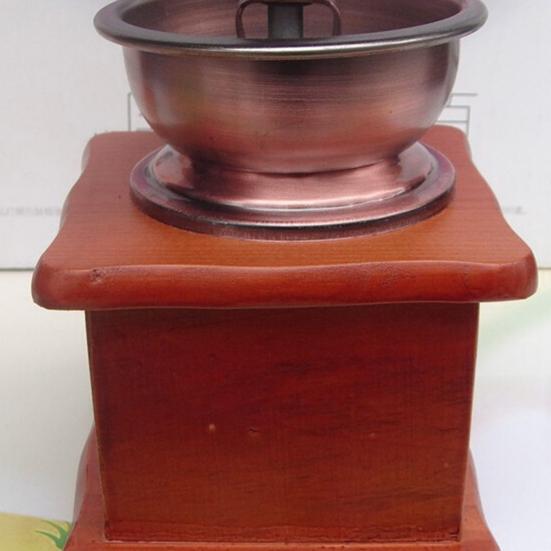 Удобный, прочный, экономичный, прочный классический ручной станок для измельчения деревянных зерен с ручным управлением для кухни, ручная кофемолка