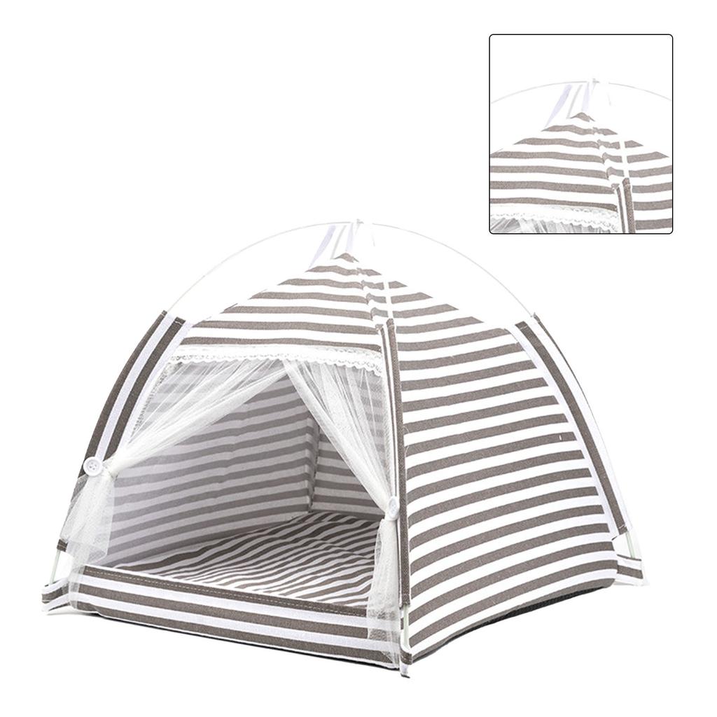 Теплая спальная палатка для питомцев, съемная, из хлопка и льна, палатка для питомцев для дома для кошек, собак, маленьких и средних размеров