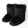 Winter Fuzzy Boots Women's Plush Snow Boots Luxury Faux Fur Ladies Shoes Female Fuzzy Footwear New Fashion Warm Ankle Boots 2024