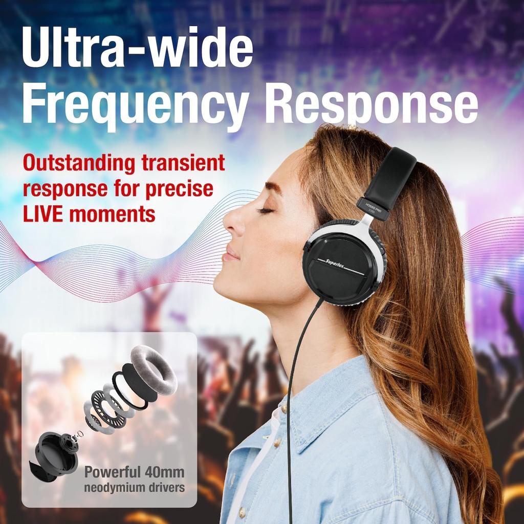 Superlux Закрытые профессиональные мониторные наушники HD660PRO