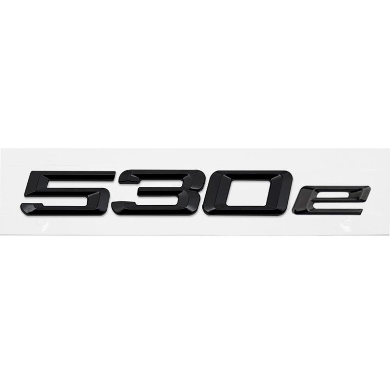 ABS Car Rear Trunk Letters Logo Badge Emblem Sticker For BMW 5 Series 520e 525e 528e 530e 535e 540e 550e E39 E60 E61 F10 F11 G30