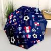 1pc Soccer Sports Automatic Open 8-Rib Windproof Umbrella, Travel & Commuting, Suitable for All Seasons, Lightweight Portable,029